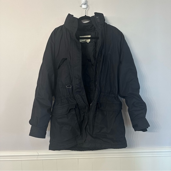 Eddie Bauer Snowline Vintage Women's Goose Down Black Jacket Sz Medium Tall GUC - Picture 2 of 8